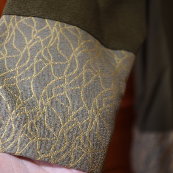 Krivoy Olive Green Wool Blazer Pant Suit Set Vintage Hadesman Style Size 2 - Picture 6 of 16